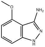 4-メトキシ-1H-インダゾール-3-アミン 化学構造式