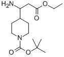 3-(1-BOC-哌啶-4-基)-3-氨基丙酸乙酯,886362-37-4,结构式