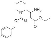 3-AMINO-3-(2'-CBZ)PIPERIDINE-PROPIONIC ACID ETHYL ESTER
 Structure