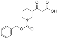 3-(2-CARBOXY-ACETYL)-PIPERIDINE-1-CARBOXYLIC ACID BENZYL ESTER
 化学構造式