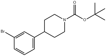 4-(3-BROMO-PHENYL)-1-N-BOC-PIPERIDINE
 Struktur
