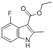 4-FLUORO-2-METHYLINDOLE-3-CARBOXYLIC ACID ETHYL ESTER
 Struktur
