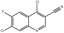 4,7-DICHLORO-6-FLUORO-QUINOLINE-3-CARBONITRILE
 Structure