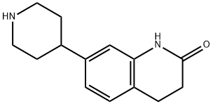 7-PIPERIDIN-4-YL-3,4-DIHYDRO-1H-QUINOLIN-2-ONE
 Struktur