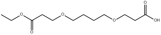 3-[4-(2-ETHOXYCARBONYL-ETHOXY)-BUTOXY]-PROPIONIC ACID
 Struktur