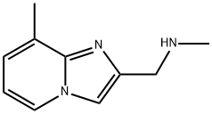 甲基-(8-甲基咪唑并[1,2-A〕吡啶-2-基甲基)-胺, 886363-07-1, 结构式