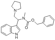 1-PYRROLIDIN-2-(N-CBZ-N-METHYL)AMINO-2-(3'-INDOLE)ETHANE
 Structure