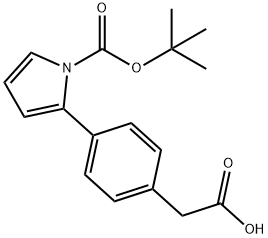 4-(2'-N-BOC-PYRROLE)PHENYLACETIC ACID
 Structure