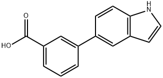 3-(1H-INDOL-5-YL)BENZOIC ACID, 886363-16-2, 结构式