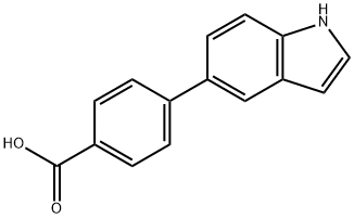 4-(5'-インドール)安息香酸 化学構造式