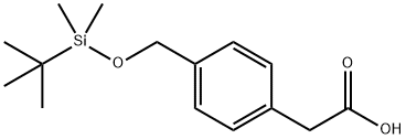 [4-(TERT-BUTYL-DIMETHYL-SILANYLOXYMETHYL)PHENYL]-ACETIC ACID
 Struktur