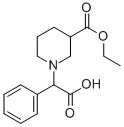 1-(CARBOXY-PHENYL-METHYL)-PIPERIDINE-3-CARBOXYLIC ACID ETHYL ESTER
 化学構造式