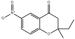 2-ETHYL-2-METHYL-6-NITRO-CHROMAN-4-ONE
 Struktur