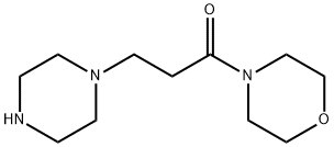 1-MORPHOLIN-4-YL-3-PIPERAZIN-1-YL-PROPAN-1-ONE
 化学構造式