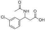 N-ACETYL-2-(3-CHLOROPHENYL)-DL-BETA-ALANINE
 化学構造式