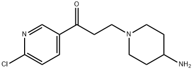 3-(4-AMINO-PIPERIDIN-1-YL)-1-(6-CHLORO-PYRIDIN-3-YL)-PROPAN-1-ONE
 Structure