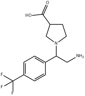 1-[2-AMINO-1-(4-TRIFLUOROMETHYL-PHENYL)-ETHYL]-PYRROLIDINE-3-CARBOXYLIC ACID
 price.