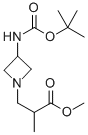 3-(3-TERT-BUTOXYCARBONYLAMINO-AZETIDIN-1-YL)-2-METHYL-PROPIONIC ACID METHYL ESTER 结构式