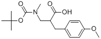 3-((叔丁氧基羰基)(甲基)氨基)-2-(4-甲氧基苄基)丙酸,886364-75-6,结构式