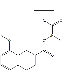 2-N-BOC-8-METHOXY-2-METHYLAMINO-1,2,3,4-TETRAHYDRO-NAPHTHALENE-2-CARBOXYLIC ACID 结构式