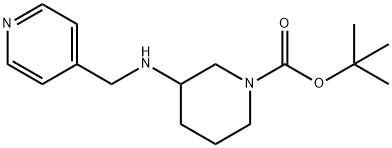 1-BOC-3-N-(PYRIDIN-4-YLMETHYL)-AMINO-PIPERIDINE
 Structure