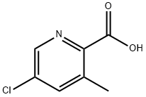 5-氯-3-甲基吡啶-2-羧酸 结构式