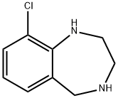 9-CHLORO-2,3,4,5-TETRAHYDRO-1H-BENZO[E][1,4]DIAZEPINE 化学構造式