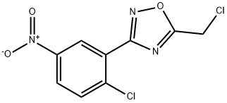 5-CHLOROMETHYL-3-(2-CHLORO-5-NITRO-PHENYL)-[1,2,4]OXADIAZOLE
 Structure