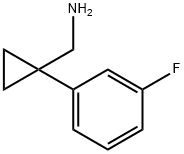 C-[1-(3-FLUORO-PHENYL)-CYCLOPROPYL]-METHYLAMINE Structure