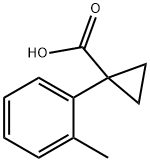 1-(2-甲基苯基)环丙烷甲酸 结构式