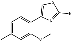 2-BROMO-4-(2-METHOXY-4-METHYL-PHENYL)-THIAZOLE Structure