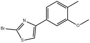 2-BROMO-4-(3-METHOXY-4-METHYL-PHENYL)-THIAZOLE 结构式