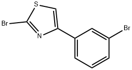2-BROMO-4-(3-BROMOPHENYL)-THIAZOLE 结构式
