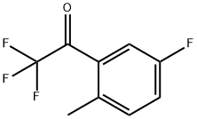 2'-メチル-2,2,2,5'-テトラフルオロアセトフェノン 化学構造式