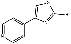 4-(2-BROMO-THIAZOL-4-YL)-PYRIDINE, 886371-01-3, 结构式