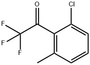2'-クロロ-6'-メチル-2,2,2-トリフルオロアセトフェノン 化学構造式