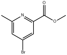 2-Pyridinecarboxylic acid, 4-broMo-6-Methyl-, Methyl ester Struktur