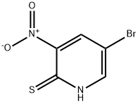 5-BROMO-3-NITRO-PYRIDINE-2-THIOL Struktur