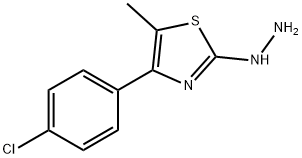 4-(4-CHLOROPHENYL)-5-METHYL-2(3H)-THIAZOLONE HYDRAZONE 化学構造式