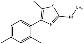 4-(2,4-DIMETHYLPHENYL)-5-METHYL-2(3H)-THIAZOLONE HYDRAZONE,886494-49-1,结构式