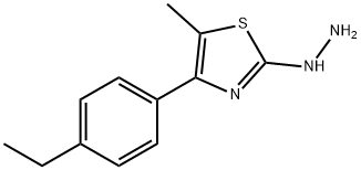 4-(4-ETHYLPHENYL)-5-METHYL-2(3H)-THIAZOLONE HYDRAZONE,886494-55-9,结构式