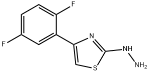 4-(2,5-DIFLUOROPHENYL)-2(3H)-THIAZOLONE HYDRAZONE,886495-07-4,结构式