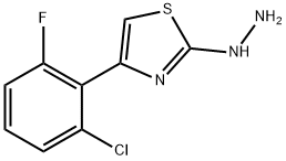 4-(2-CHLORO-6-FLUOROPHENYL)-2(3H)-THIAZOLONE HYDRAZONE Struktur