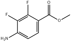 4-アミノ-2,3-ジフルオロ安息香酸メチル 化学構造式