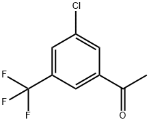 3'-氯-5'-(三氟甲基)苯乙酮,886497-11-6,结构式