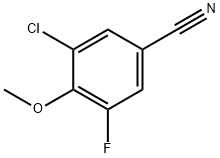 3-CHLORO-5-FLUORO-4-METHOXYBENZONITRILE Struktur