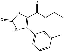 2-OXO-4-M-TOLYL-2,3-DIHYDRO-THIAZOLE-5-CARBOXYLIC ACID ETHYL ESTER Structure