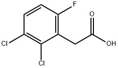 2,3-DICHLORO-6-FLUOROPHENYLACETIC ACID Struktur