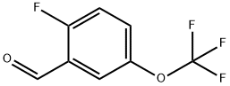 2-FLUORO-5-(TRIFLUOROMETHOXY)BENZALDEHYDE
 Structure