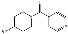 (4-氨基哌啶-1-基)(吡啶-4-基)甲酮, 886497-91-2, 结构式